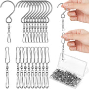 Jetec front packaging showing the 30-piece swivel hook set and easy storage