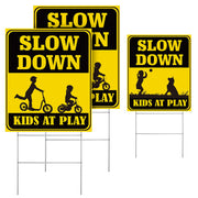 Jetec front view sign in lawn showing clear message and improved safety