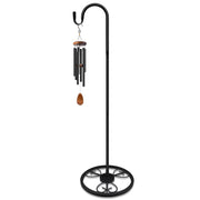JETTIFY front view of full 63 inch stand showing sleek black finish and curved hook benefit visual appeal