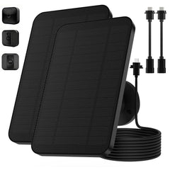Jevehip front view of two solar panels showing kit branding and benefits