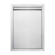 JIE JIN front view of access door showing clean stainless finish and secure fit