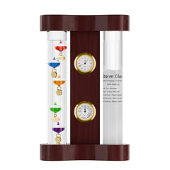 JINGYUE front view showing complete 4-in-1 weather station, elegant decor benefit