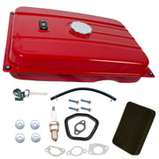 JJing front view of assembled fuel tank showing fit and finish for easy replacement