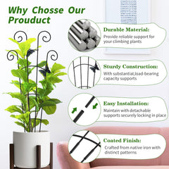 JJSHUANL trellis disassembled to 15 inches for smaller pots