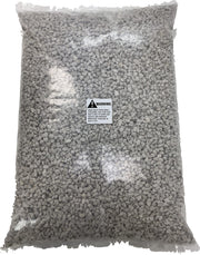JK Global Imports pumice front packaging shows 20-quart recycled bag and benefits
