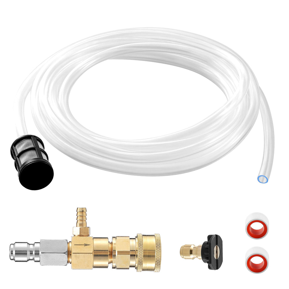 JOEJET front view of downstream injector showing compact durable design and easy hookups