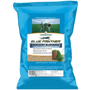 Jonathan Green front packaging of 25 lb Blue Panther bag showing coverage benefit