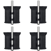 Jorohiker front view of four empty weight bags showing durable design and portability