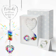 JOUWOTM front packaging showing engraved friendship quote and gift-ready box, inspiring connection