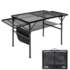 JOUYEK front view open showing sturdy portable table and expanded workspace