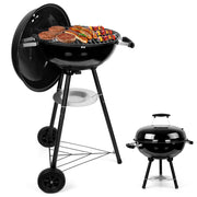Joyfair front view showing grill assembled and compact for portability