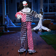 JOYIN lifesize clown front view showing full 64-inch height and striking presence