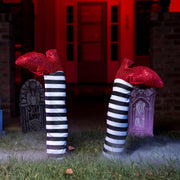 JOYIN front view of packaged witch legs showing pair and colors, attention-grabbing decor