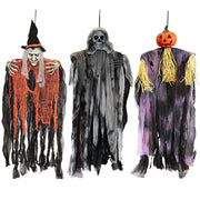 JOYIN front view of three hanging ghosts showing spooky silhouettes and instant curb appeal