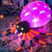 JOYIN giant spider front view showing dramatic yard presence and curb appeal