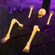 JOYIN front view of life-size skeleton stakes creates instant curbside fright