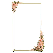 JOYOUSQ gold arch front view showing elegant backdrop and durable finish