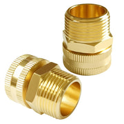 Joywayus brass adapter front view showing robust construction and easy grip