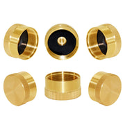 Joywayus front view brass propane cap showing sturdy build and protection