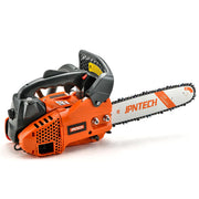 JPNTECH front view showing compact saw and 12-inch bar for easy handling