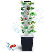 JPWDDWYT front view of vertical hydroponic tower shows compact design benefit