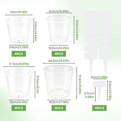 JRAVPXEQ closeup of clear pot wall displaying root visibility benefit