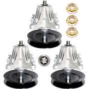 JSXDNWYJ front view of three replacement spindles showing full assemblies and fit benefit