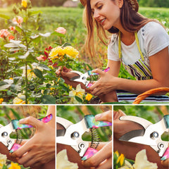 JUMPHIGH pruning shears stainless blade for precise cutting and corrosion resistance