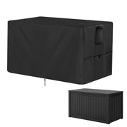 Jungda front view of cover on box showing full fit and protection