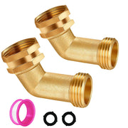 JUNHOME front view brass elbow showing sturdy construction and secure fit