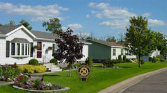 JW Signs beside a ruler shows 12x6 inch scale and easy lawn placement