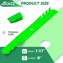JXJKCZ close-up of toothed edge for finer mulching performance