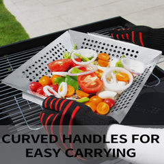 JY COOKMENT detailed view of basket handles showing safe, easy grip