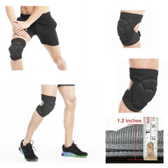 JYBTAA knee pads worn in garden demonstrating comfort and stability while kneeling outdoors