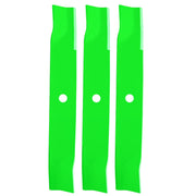 JYLEYJ front view of three high-lift blades showing fit and finish benefit