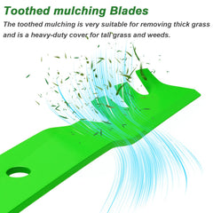 JYLEYJ blade installed on Toro TimeCutter deck demonstrating mulch action