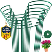 K-Brands front view of 12-pack stakes showing neat organization and easy setup