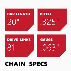 KAKEI chain fitted on a Stihl guide bar demonstrating correct installation and fit