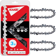 KAKEI front packaging showing three 28 inch chains and product labeling for quick identification