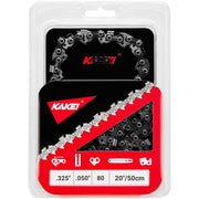 KAKEI front packaging showing 20-inch chain and specifications for quick identification