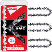 KAKEI front pack of three 6-inch chains showing product and labeling for easy selection