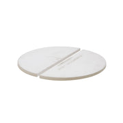 Kamado Joe half-moon plates front view showing fit and easy installation benefit