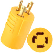 Kanayu front plug showing L5-30P male with secure grip handle and safer connections