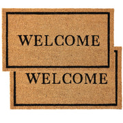 KANKUN front-facing doormat shows natural welcome look and protection