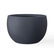Kante front view of 20-inch charcoal planter showing modern curb appeal