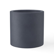 Kante front view charcoal cylinder planter shows modern silhouette and durability