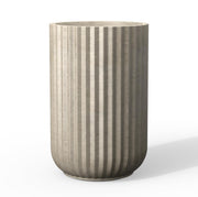 Kante front view shows tall column planter as a strong focal point