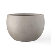 Kante front view of large round bowl planter showing modern curb appeal