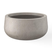Kante front view weathered concrete planter showing shape and durability