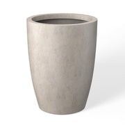 Kante front view of weathered concrete planter showing modern appeal and durability